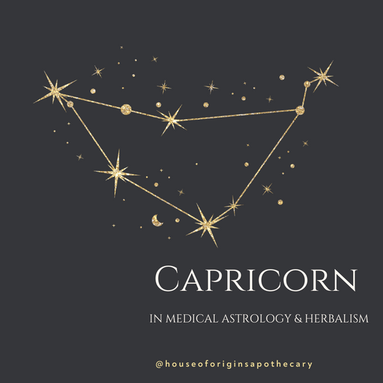 Capricorn in medical astrology and herbalism